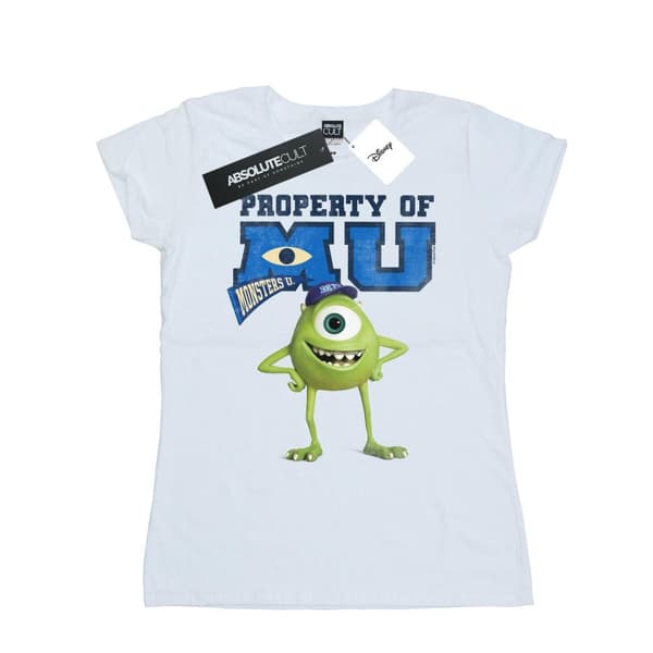 Disney Dam/Lady Monsters University - T-shirt i bomull med MU Mike som ägare