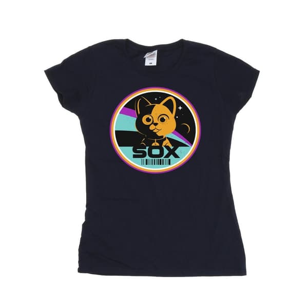 Disney Womens/Ladies Lightyear Sox Circle Cotton T-Shirt