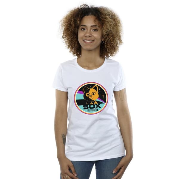 Disney Womens/Ladies Lightyear Sox Circle Cotton T-Shirt