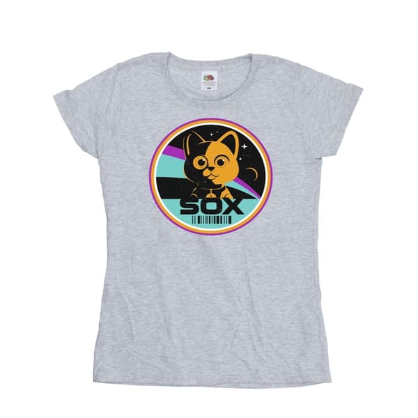 Disney Womens/Ladies Lightyear Sox Circle Cotton T-Shirt