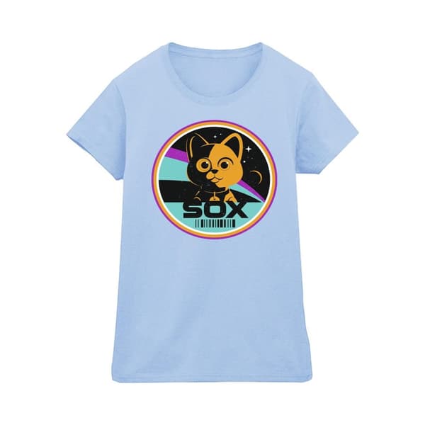 Disney Womens/Ladies Lightyear Sox Circle Cotton T-Shirt