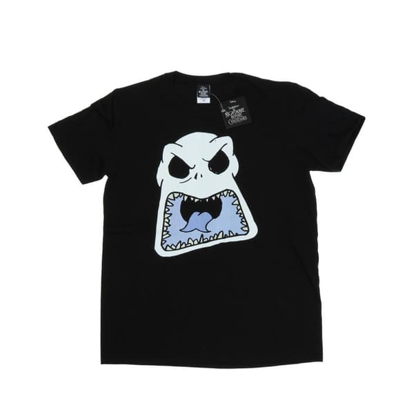 Disney Mens Nightmare Before Christmas Jack Skellington Scary Face T-Shirt Black XXL