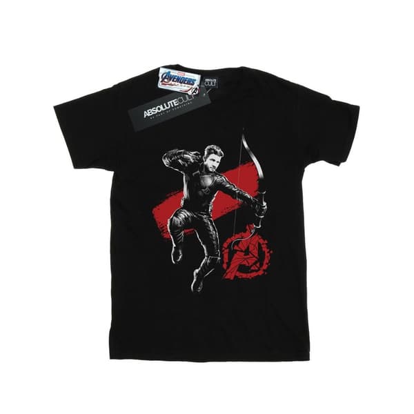 Marvel Dam/kvinnor Avengers Endgame Mono Hawkeye Boyfriend T-shirt i bomull
