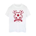 Miniatyrbillede 1 af 3: Disney Womens/Ladies Mickey Football Head Cotton Boyfriend T-Shirt