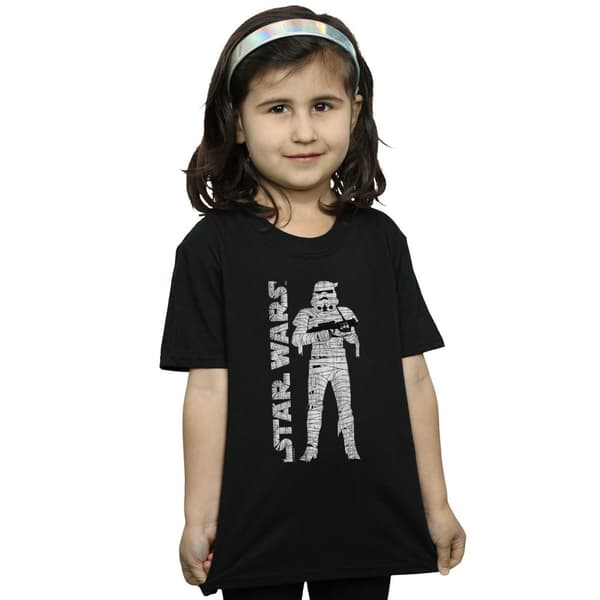 Star Wars T-shirt i bomull med Stormtrooper-mumie för flickor