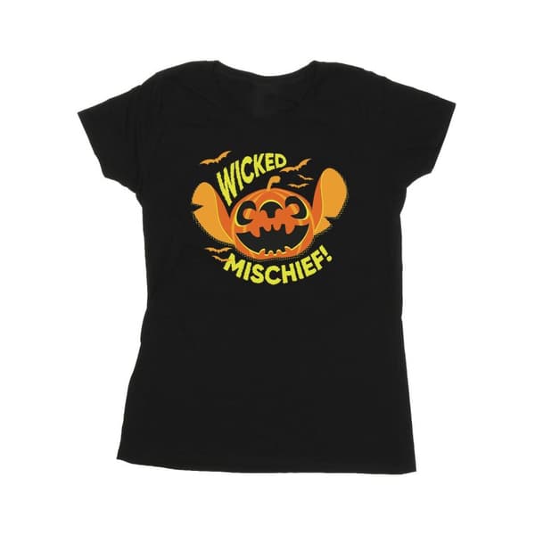Disney Womens/Ladies Lilo And Stitch Wicked Mischief Cotton T-Shirt