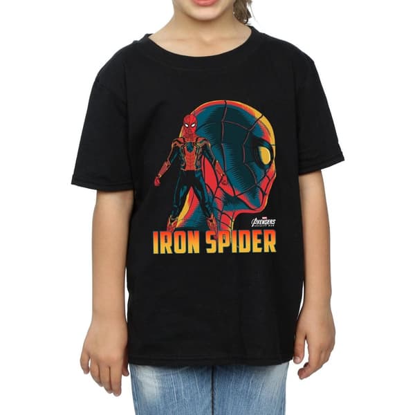 Marvel Girls Avengers Infinity War Iron Spider Character Cotton T-Shirt