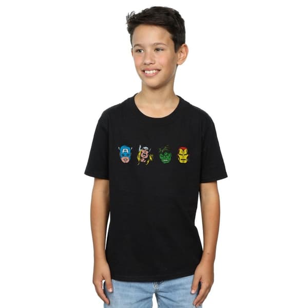 Marvel Boys Avengers Comic Heads T-Shirt