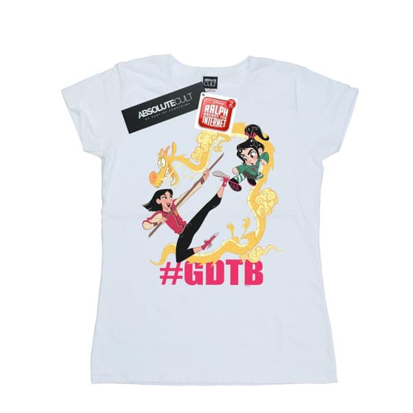 Disney Wreck It Ralph Mulan och Vanellope - bomulls-T-shirt för damer/kvinnor