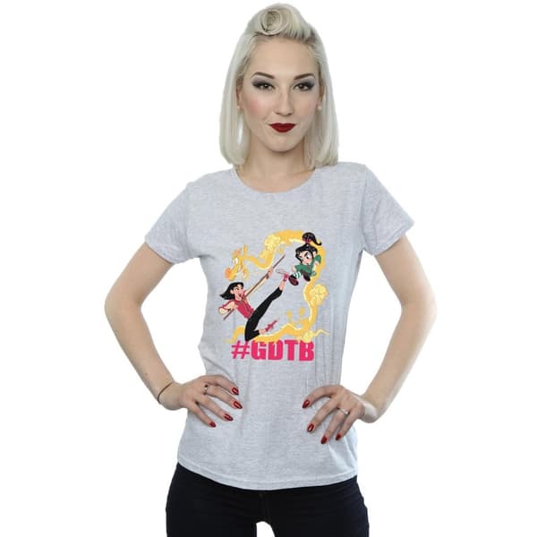 Disney Wreck It Ralph Mulan och Vanellope - bomulls-T-shirt för damer/kvinnor