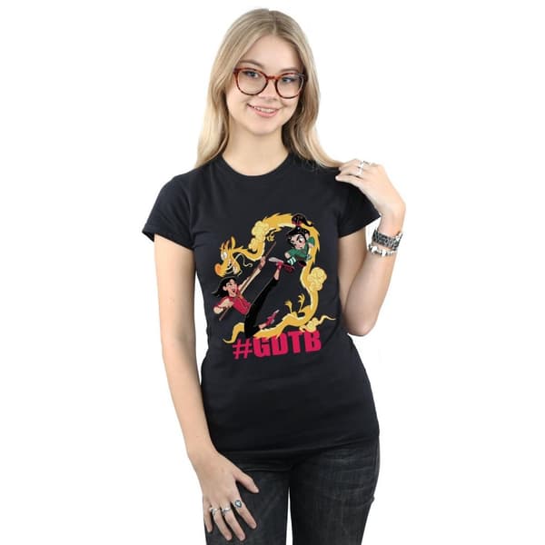 Disney Wreck It Ralph Mulan och Vanellope - bomulls-T-shirt för damer/kvinnor