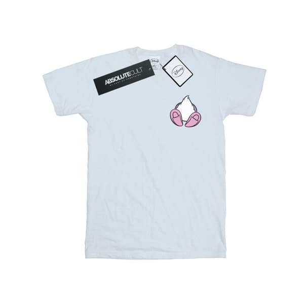 Disney Dam/dam Daisy Duck - Boyfriend-t-shirt i bomull med brösttryck på baksidan White 3XL