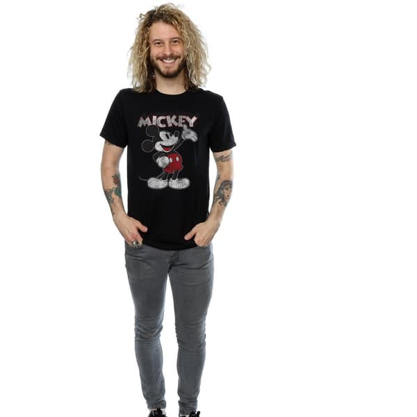 Disney Mens Mickey Mouse Presents T-Shirt