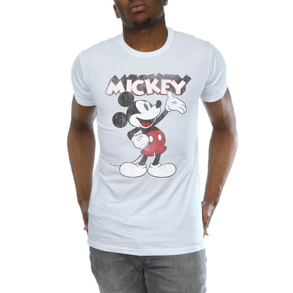 Disney Mens Mickey Mouse Presents T-Shirt