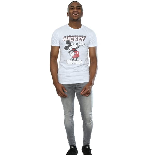 Disney Mens Mickey Mouse Presents T-Shirt