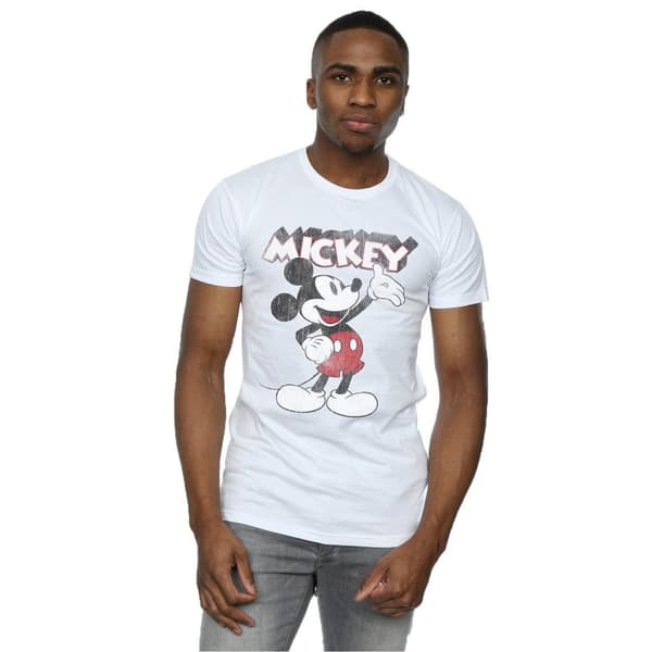 Disney Mens Mickey Mouse Presents T-Shirt