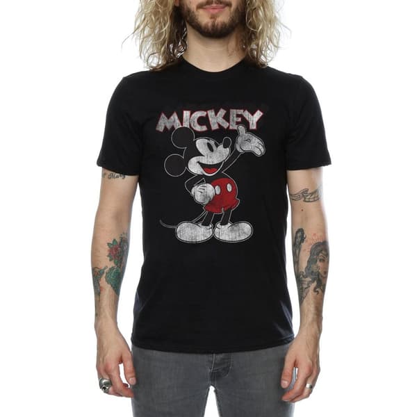 Disney Mens Mickey Mouse Presents T-Shirt