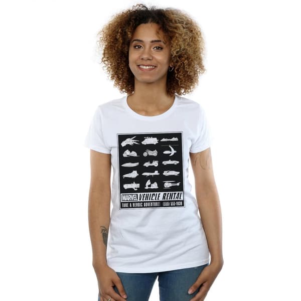 Marvel Womens/Ladies Vehicle Rental Cotton T-Shirt