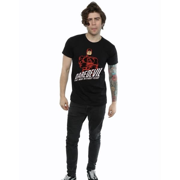 Marvel Mens Daredevil Slogan T-Shirt