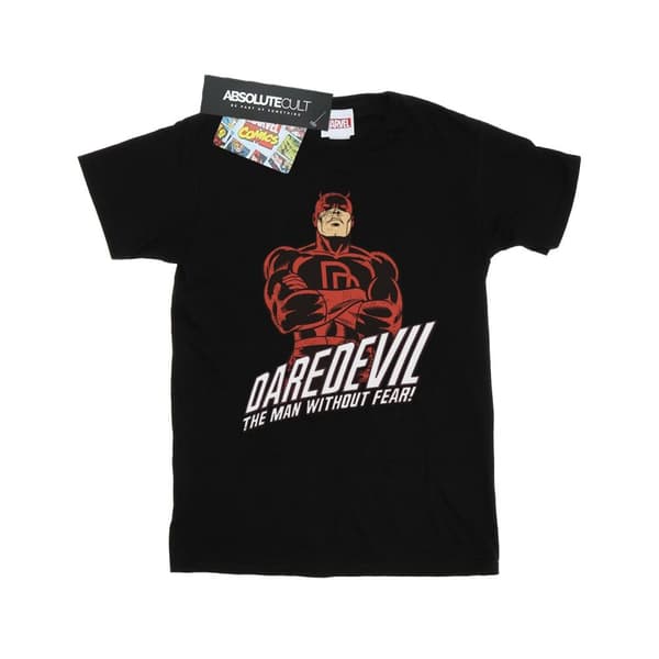 Marvel Mens Daredevil Slogan T-Shirt Black XL