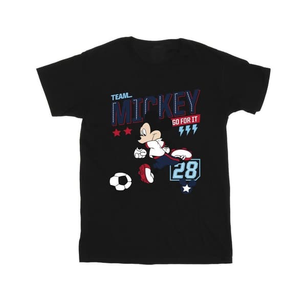 Disney Mens Mickey Mouse Team Mickey Football T-shirt