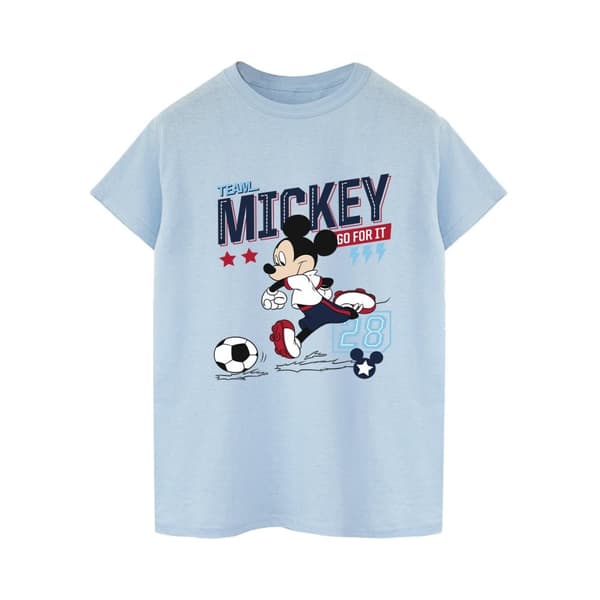 Disney Mens Mickey Mouse Team Mickey Football T-shirt
