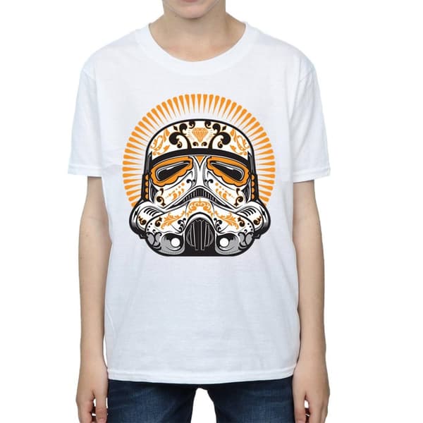 Star Wars Boys Stormtrooper Dia De Los Muertos T-Shirt