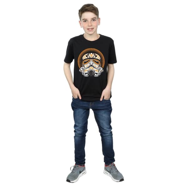 Star Wars Boys Stormtrooper Dia De Los Muertos T-Shirt
