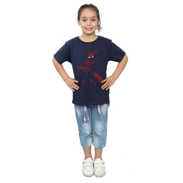 Marvel Spider-Man Shadow T-shirt i bomull för flickor