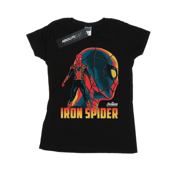 Marvel Womens/Ladies Avengers Infinity War Iron Spider Character Cotton T-Shirt