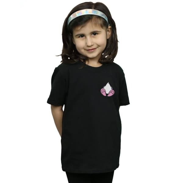 Disney Girls Daisy Duck Backside Breast Print Cotton T-Shirt