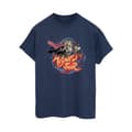 Miniatyrbillede 1 af 3: Marvel Womens/Ladies Thor Love And Thunder Mighty Thor Swirl Cotton Boyfriend T-Shirt