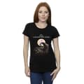 Miniatyrbilde 2 av 3: The Nightmare Before Christmas Womens/Ladies Moon Poster Cotton T-Shirt