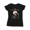 Miniatyrbilde 1 av 3: The Nightmare Before Christmas Womens/Ladies Moon Poster Cotton T-Shirt