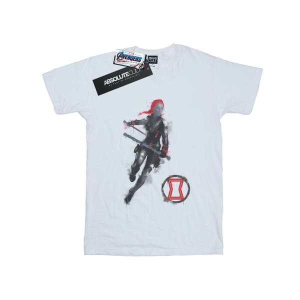 Marvel Boys Avengers Endgame Painted Black Widow T-Shirt