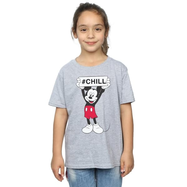 Disney Girls Mickey Mouse Chill Cotton T-Shirt