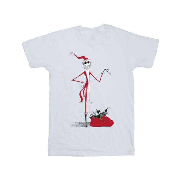 The Nightmare Before Christmas T-shirt i bomull med julklappar för flickor