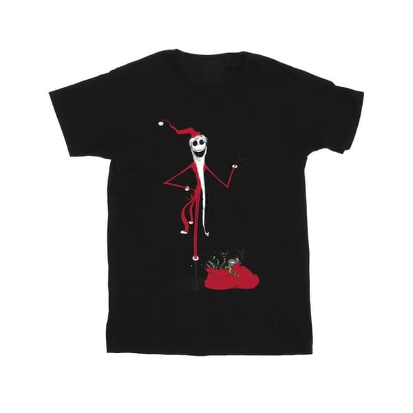 The Nightmare Before Christmas T-shirt i bomull med julklappar för flickor