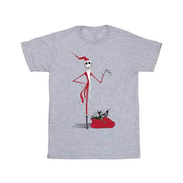 The Nightmare Before Christmas T-shirt i bomull med julklappar för flickor