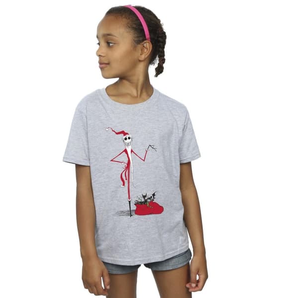 The Nightmare Before Christmas T-shirt i bomull med julklappar för flickor