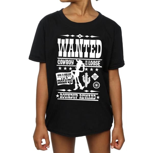 Disney Girls Toy Story Wanted Poster Cotton T-Shirt