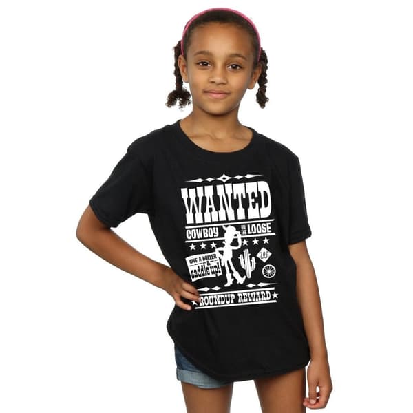 Disney Girls Toy Story Wanted Poster Cotton T-Shirt
