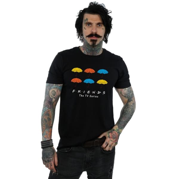 Friends Mens Coloured Umbrellas T-Shirt