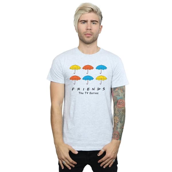Friends Mens Coloured Umbrellas T-Shirt
