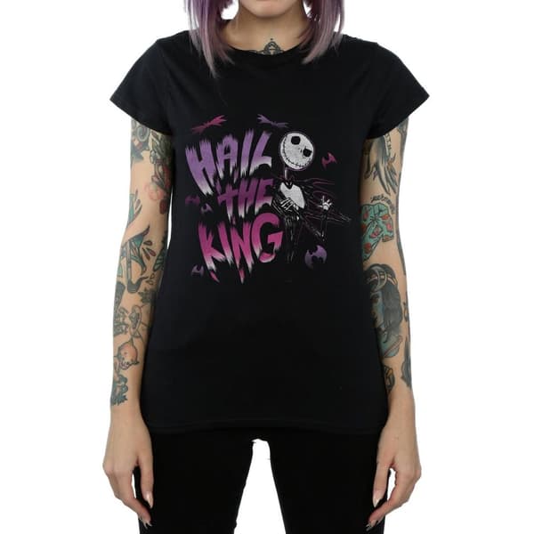 Disney Dam/Lady Nightmare Before Christmas Hail The King - T-shirt i bomull