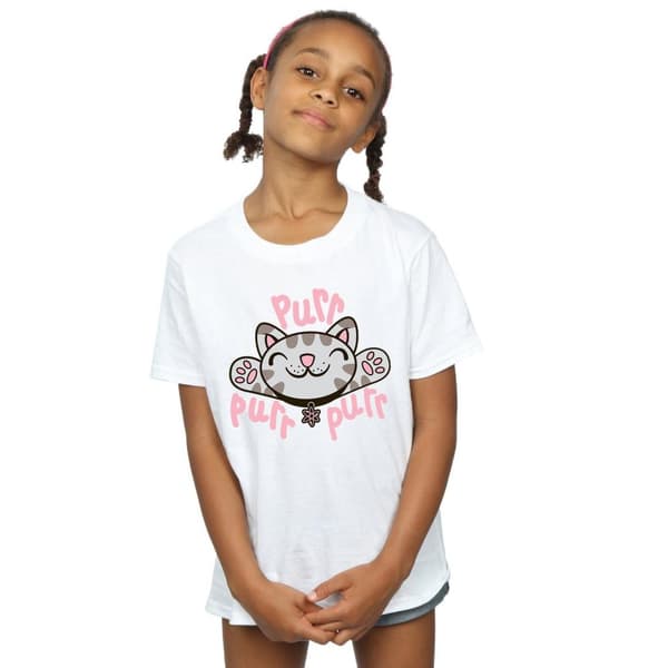 Big Bang Theory Mjuk Kitty Purr bomulls-T-shirt för flickor