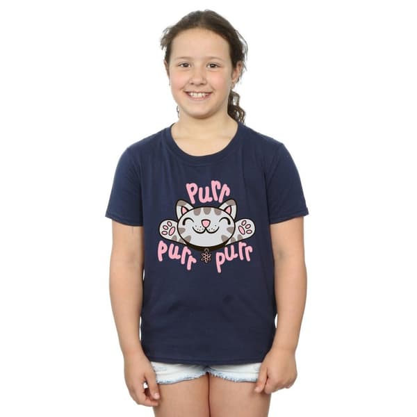 Big Bang Theory Mjuk Kitty Purr bomulls-T-shirt för flickor