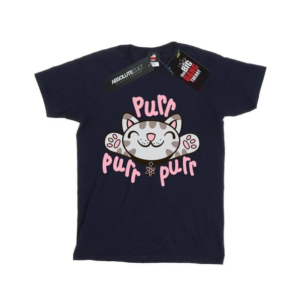 Big Bang Theory Mjuk Kitty Purr bomulls-T-shirt för flickor