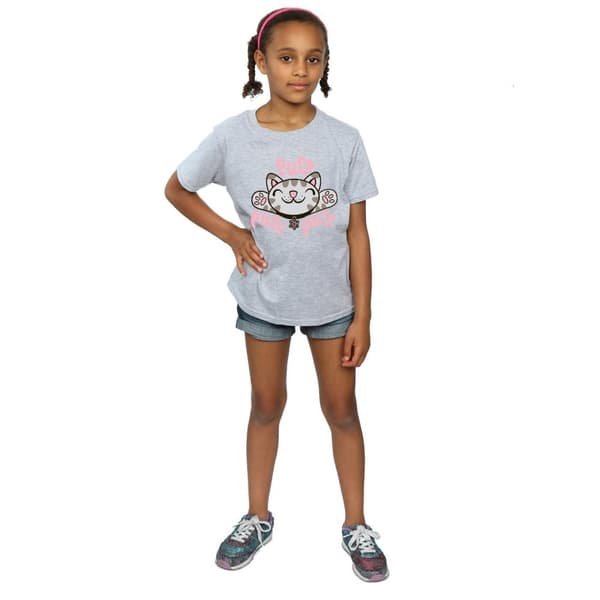 Big Bang Theory Mjuk Kitty Purr bomulls-T-shirt för flickor
