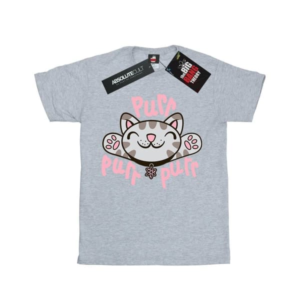 Big Bang Theory Mjuk Kitty Purr bomulls-T-shirt för flickor